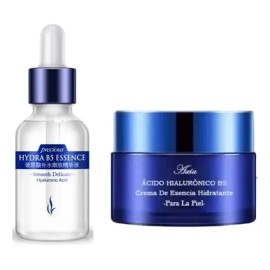 Kit De Serum Y Crema Facial Ácido Hialurónico Hidratante                                                                                              