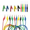 daier 5Pcs 4mm Stackable Banana to Banana Plug Test Leads,