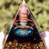 Healing Crystal Pillar Pyramid 6CM Epoxy Positive Energy Generator Meditation