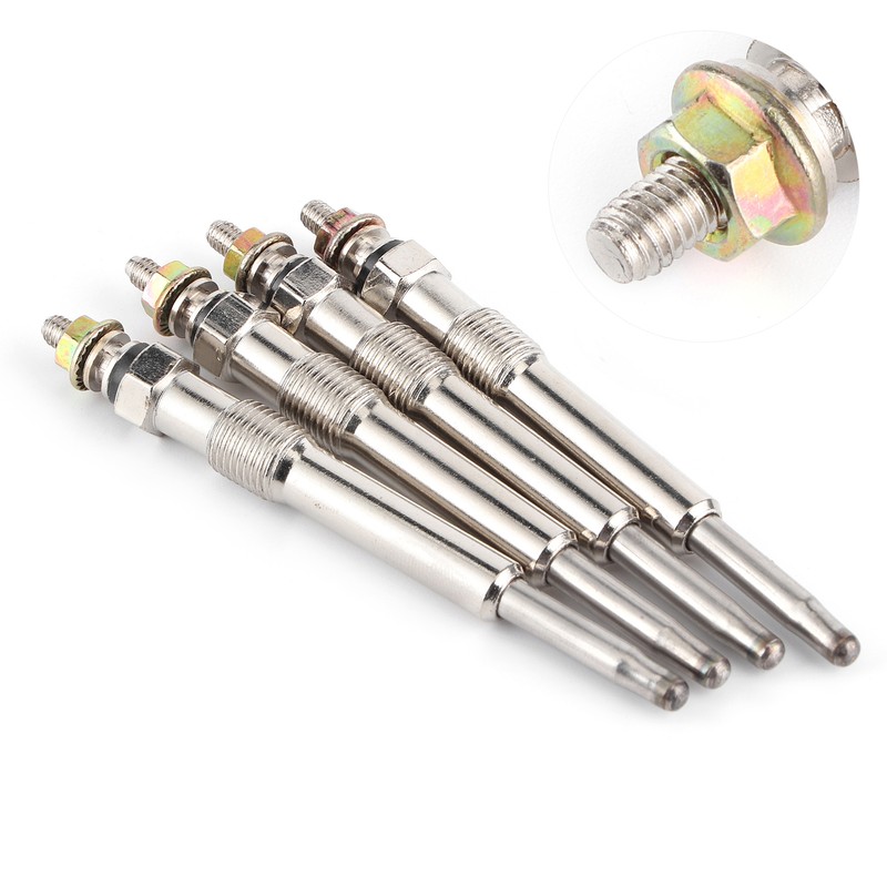 4Pcs/Set Universal Glow Plugs Diesel Pre‑Heating Heater Plug Fit for