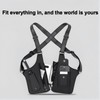 ASTRULUME Premium Leather Adjustable Underarm Shoulder Holster Bag for Men