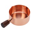 Sauce Pan Wooden Handle Rose Gold Stainless Steel Sauce Pot