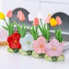 Ceramic Makeup Brush Holder,Flower,Purple