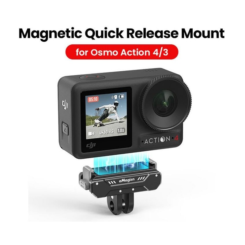 DJI Action4/Osmo Action 3 Adapter Bracket Magnetic Adapter Mount Foldable