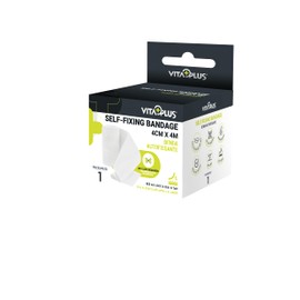VITAPLUS PBT Self Fixing Bandages - Elastic Cohesive Bandages, Self-Fixing and Easy Application - Hypoallergic and Latex Free (4cm x 4m)