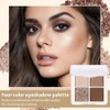 Eyeshadow Quads, Blendable Matte, Metallic and Shimmer Finishes, Velvety Pigmented