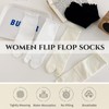 SamHeng Tabi Flip Flop Socks for Women 3 Pairs Cotton