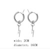Punk Lightning Hoop Earrings Lightning Bolt Drop Dangle Earrings Jewelry