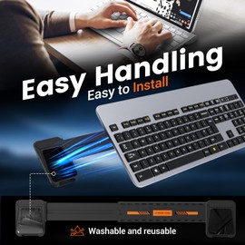 HONKID Computer Keyboard Stand for Desktop,Adjustable Keyboard Riser for Apple Magic Keyboard and Flat-Back Keyboards Only, Ergonomic Office Desk Accessories