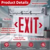 LED Exit Sign LED Edge-Lit Exit Sign Emergency Light, 120-347V,