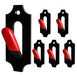 MSSOHKAN 6 Pack European Mount Skull Hanger Deer Skull Mount for Deer Mule Antelope Coyote and Small Game Animals with Silicone Protector Red