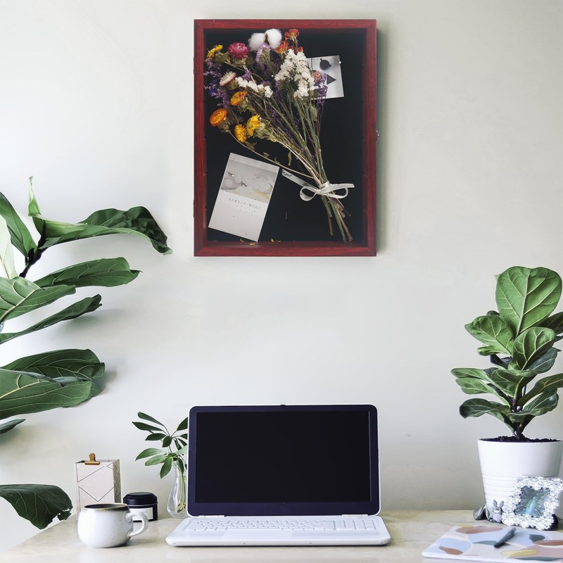 FramePro Shadow Box Frame with Removable Shelves, Deep Memory Box