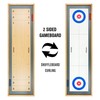 GoSports Shuffleboard and Curling 2 in 1 Board Games -