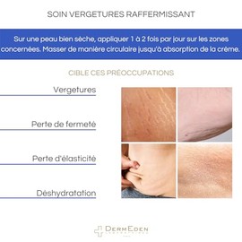DERMEDEN - Crema reafirmante para el cuidado de las marcas elásticas de protocolo específico, 200 ml - 200 ml - Top Quality