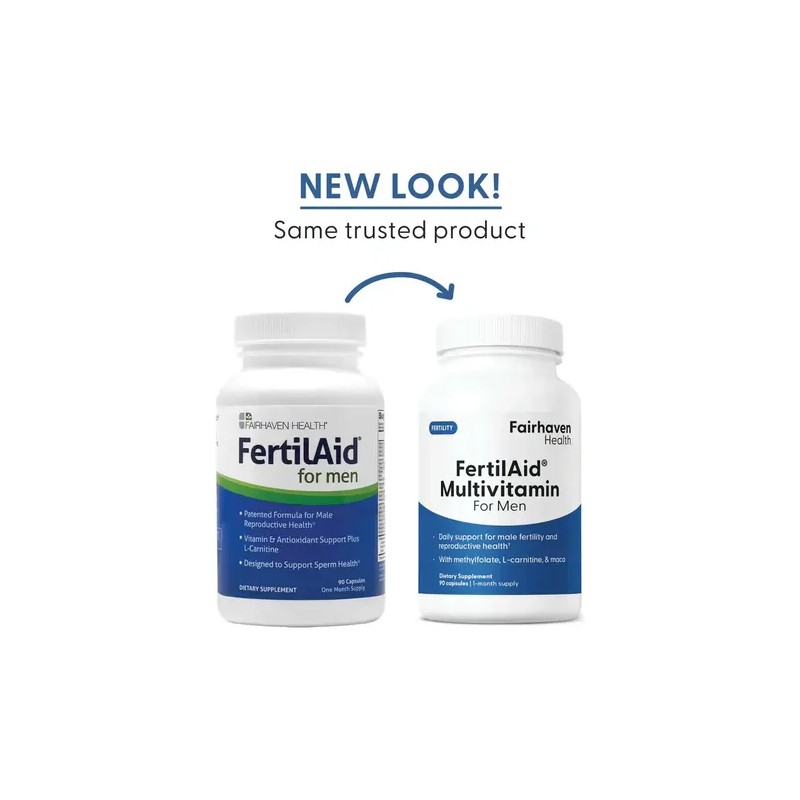 Multivitamínico Fairhaven Health Fertilaid Hombres Cápsulas Fertilidad Salud Espermática