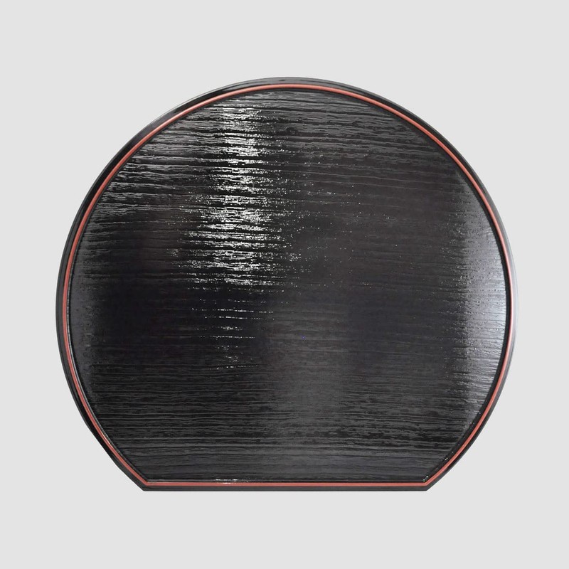 Ishida Bon Tray Half Moon Double-Sided 14.2 inches (36 cm)