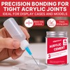 Acrylic Bonding Cement with Applicator Bottle 4 oz, Clear Adhesive