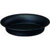 Daiwa Plastic Noah Pot Plate, No. 3, φ3.5 x H0.8 inches (90 mm), Black
