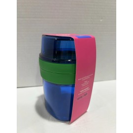 Tabitha Brown Travel Snack Cup With Utensils New Blue