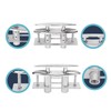 Boat Cleat Flat Top,316 Stainless Steel Boat Dock Cleats,Rope Cleat,Pull