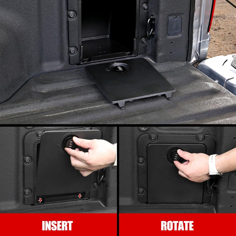Mabett Bed Storage Bin Cover with Code Lock Compatible with