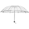 VALICLUD Portable Sun and Umbrella, Transparent Foldable Umbrella, Windproof Compact