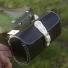 Leather Tool Bag Bike Saddle Bag Handcrafted Bike Bag BLACK