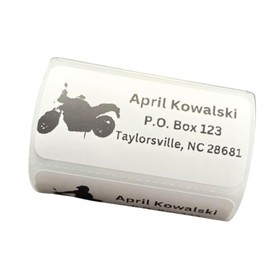 Custom Stickers, Motorcycle Return Address Labels, Address Stickers, Several Designs, 2x1 inch labels, Several Font Choices