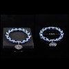Evil Eye Blue🧿Stretch Silver Tone Bracelet (Unisex) 🧿