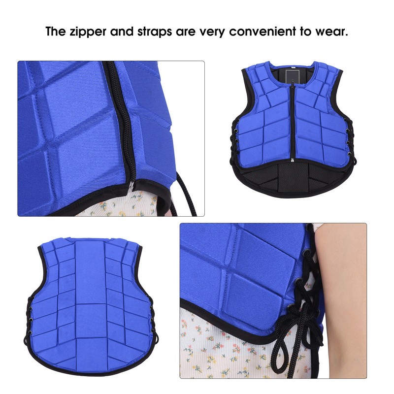 Kids Equestrian Vest Foam Padded Safety Horse Riding Protective Gear