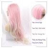 Angle Lucky Pink Blonde Lace Front Wig Long Straight Pink