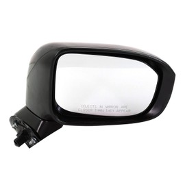 Fitrite AutoParts New Right Side Power Door Mirror For 2014-2015 Honda Civic, Manual Folding, Non-Heated, Paintable, Without Dimming, Blind Spot Detection HO1321282