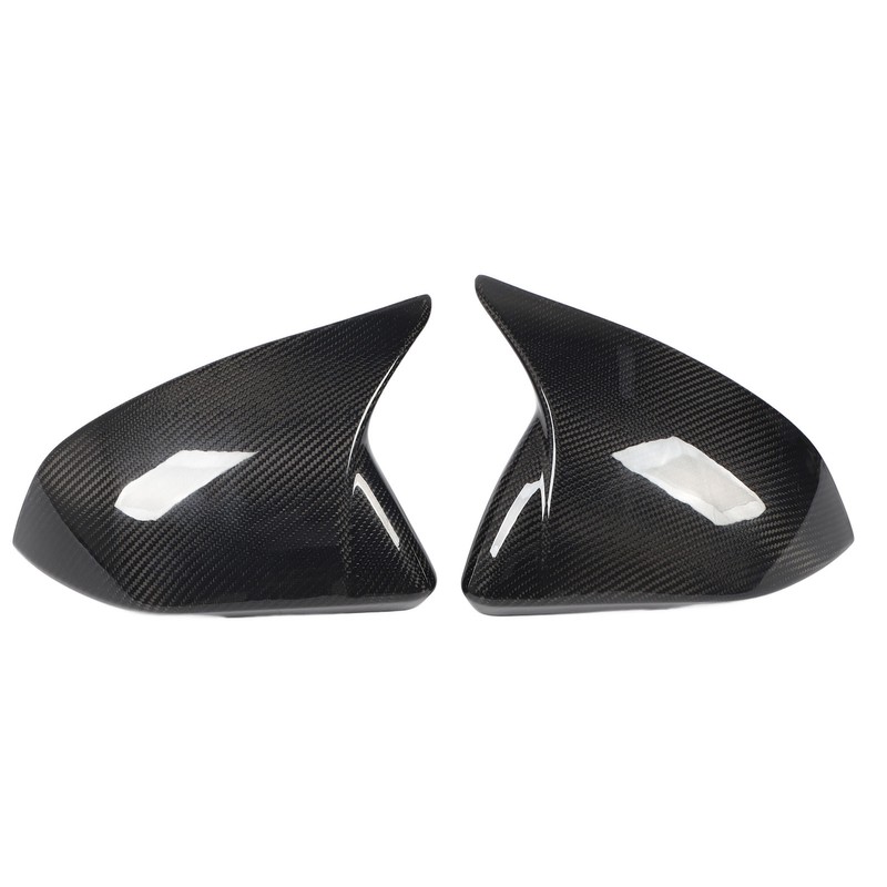 1 Pair Side Mirror Cap Cover Standard Carbon Fiber Glossy