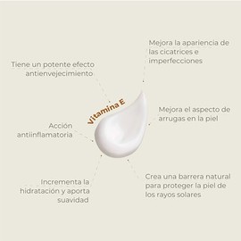 Crema Corporal Humectante Con Vitamina E MatiMati- Para manos, Nutritiva, Antioxidante, Antiedad, Ligera 400 g