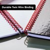 Oxford Black n' Red Ruled A-Z Wirebound Hardback A4 Notebook,