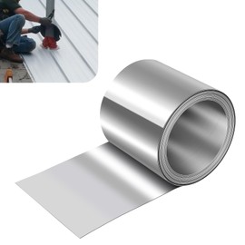 ELECTRAPICK Aluminum Flashing Roll,6in x 10ft Metal Roof Panels,32 Gauge (0.0078"/0.2mm) Aluminum Sheet Roll for Roofing Panels and DIY, Outdoor Gardens,Sealing Windows Doors, Stains Prevention