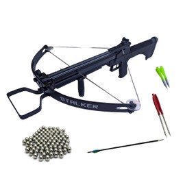 100lbs WT-Stalker Repeating Compound Crossbow Shoots Steel Balls and Bolts