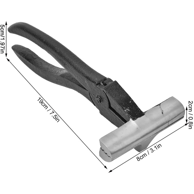 Oil Painting Canvas Stretching Pliers, Black Handle Cast Iron Canvas