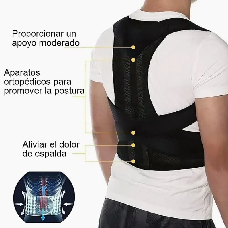 Soporte Faja Corrector De Postura Ortopedica Premium