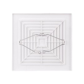 S97011723 Bathroom Ceiling Fan Grille with Springs (9 In. x 9.25 In. x 0.325 In) for Square Exhaust Fan Replacement Vent Cover, Fits Models 663 670 671 675 688 689 Ventilation Fan Cover -White