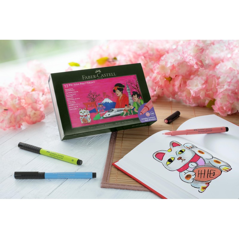 Faber-Castell 267183 - Set penne a inchiostro Pitt Artist Pen