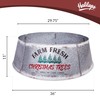 Hallops Galvanized Christmas Tree Collar - Large to Small Christmas