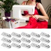 15 Pcs Overlock Presser Foot Universal Stainless Steel Snap On