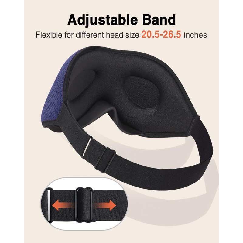 MABAO Sleep Mask for Side Sleeper, Eye Mask for Sleeping