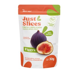 Just Slices – Figgy’s Natural | Higo liofilizado 100% | Snack saludable sin azúcar añadida | Bolsa 30g
