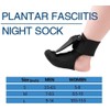 Plantar Fasciitis Support Socks Night Stretching Foot Support (M)