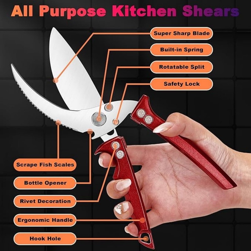Heavy Duty Poultry Shears - A Must Have Kitchen Shears