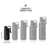 IDEUS Insulated Water Bottle 12oz, Stainless Steel Insulated Water Bottle