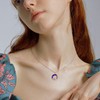 PRAYMOS Crystal Necklace for Women 925 Sterling Silver Sloth /
