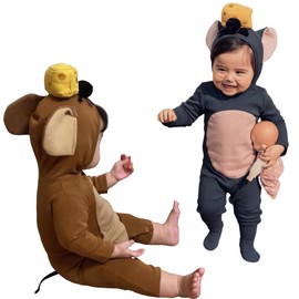GOKEI Halloween Rat Costume, Baby, Kids, Romper, Coverall, Rat, Animal, Boys, Girls, Costume, Cosplay, Overalls, Kigurumi, Kids' Clothes, Costume, Children's Pajamas, Newborn, Baby Clothes, Baby